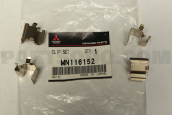 MN116152 CLIP SET,FR BRAKE