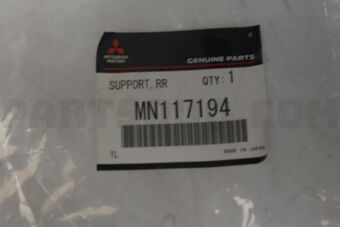 MN117194 SUPPORT,RR MUD GUARD