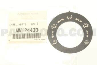 MN124430 LABEL,HEATER CONTROL
