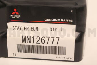 MN126777 STAY,FR BUMPER,LH