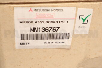 MN136767 MIRROR ASSY,DOOR,LH