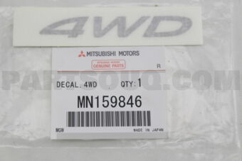 MN159846 DECAL,4WD