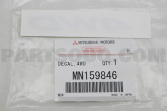 MN159846 DECAL,4WD
