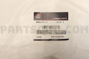 MR109283 MUD GUARD,FR LH