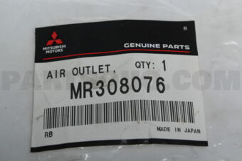 MR308076 AIR OUTLET,INST PNL SIDE,L
