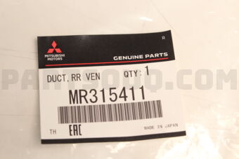 MR315411 DUCT,RR VENTILATOR