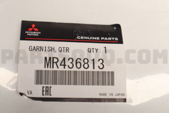 MR436813 GARNISH,QTR WINDOW,LH