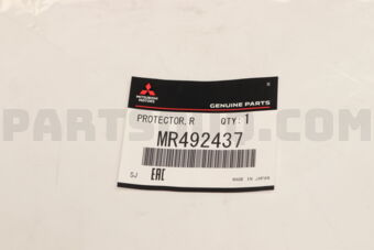 MR492437 PROTECTOR,RR MUD GUARD,LH