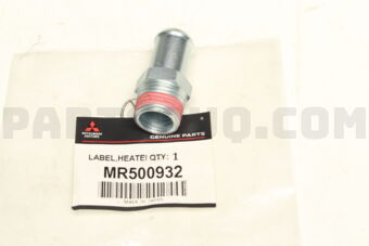 MR500932 Mitsubishi LABEL,HEATER CONTROL