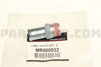 MR500932 Mitsubishi LABEL,HEATER CONTROL
