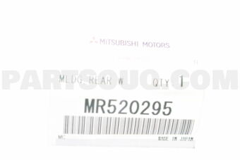 MR520295 MOULDING,RR WINDOW,LWR