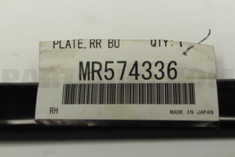 MR574336 PLATE,RR BUMPER,UPR RH