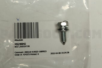 MS240042 BOLT,RADIATOR