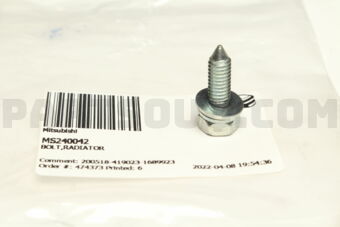 MS240042 BOLT,RADIATOR