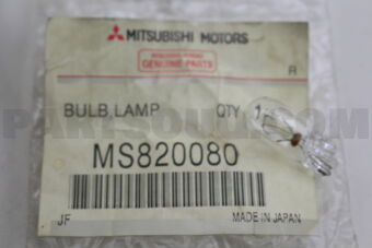 MS820080 BULB,FR LAMP