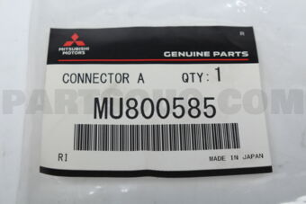 MU800585 CONNECTOR ASSY,HEAD LAMP