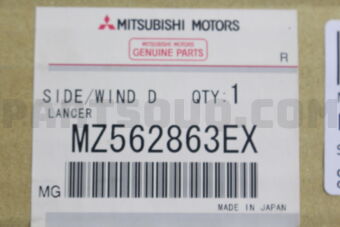MZ562863EX Mitsubishi SIDE WIND DEFLECTOR