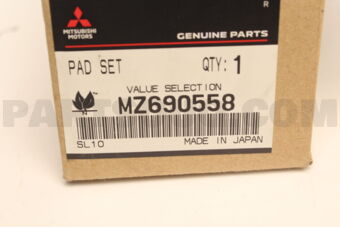 MZ690558 PAD SET,FR BRAKE