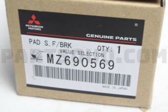 MZ690569 PAD SET,RR BRAKE