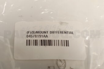 04578191AA (F)(S)MOUNT DIFFERENTIAL