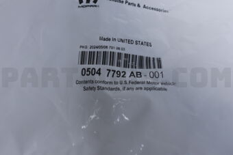 05047792AB 05047792AB CHRYSLER