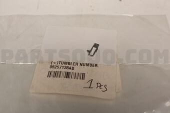 05257135AB (<)TUMBLER NUMBER