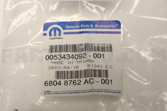 68048762AC (F)(S)BRACKET LICENSE PLATE