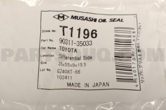 9031135033 OIL SEAL