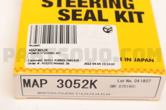 MAP3052K POWER STEERING KIT