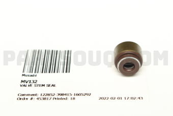 MV132 VALVE STEM SEAL