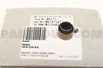 MV412 VALVE STEM SEAL