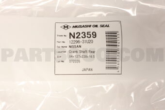 N2359 CRANK SHAFT REAR SEAL