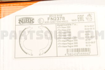 FN2378 NIBK BRAKE SHOE HIACE 06