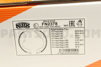 FN2378 BRAKE SHOE HIACE 06