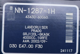 NN12871H CV JOINT