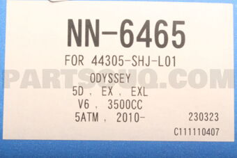 NN6465 COMPLETE SHAFT ASSY