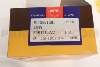 SDM31152ZZ0025 RING PISTON 025 4D35 THIN