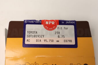 SDT10193ZY0075 RING PISTON SET 075 2TR