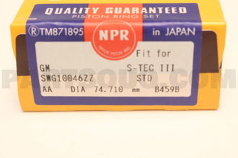SWG10046ZZSTD RING PISTON SET STD STEC-III 1.5L