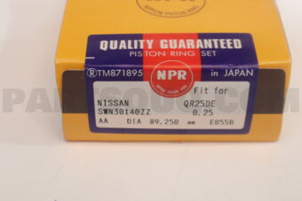 SWN30140ZZ0025 RING PISTON SET 025 QR25DE