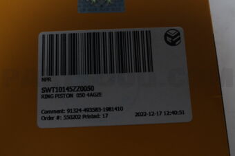 SWT10145ZZ0050 RING PISTON  050 4AGZE