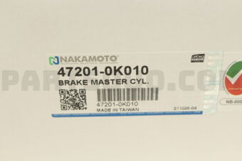 472010K010 BRAKE MASTER ASSY