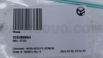 0101800064 Nissan BALL-STEEL