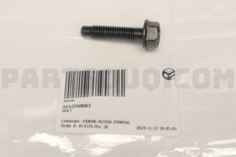 01125N8061 BOLT