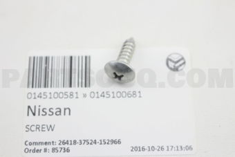 0145100681 SCREW