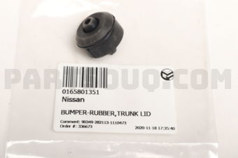 0165801351 BUMPER-RUBBER,TRUNK LID