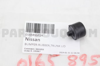 0165895F1A BUMPER-RUBBER,TRUNK LID