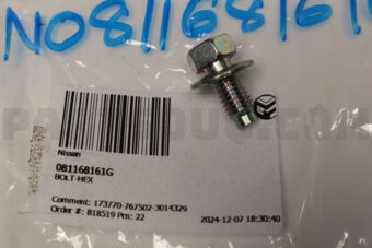 081168161G BOLT-HEX