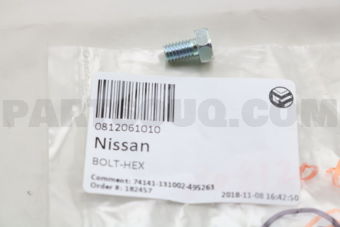 0812061010 Nissan BOLT-HEX