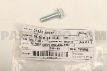 081A88251A BOLT